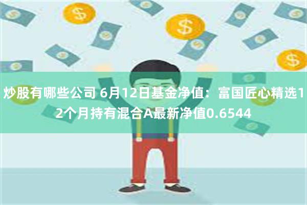 炒股有哪些公司 6月12日基金净值：富国匠心精选12个月持有混合A最新净值0.6544