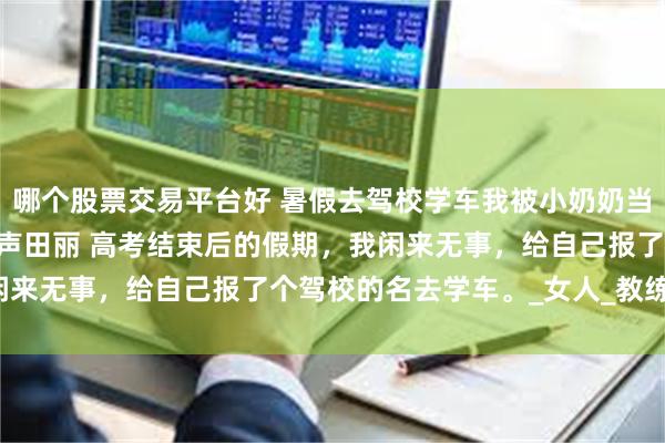 哪个股票交易平台好 暑假去驾校学车我被小奶奶当成了小三 崔国良崔浔虞声田丽 高考结束后的假期，我闲来无事，给自己报了个驾校的名去学车。_女人_教练_公司